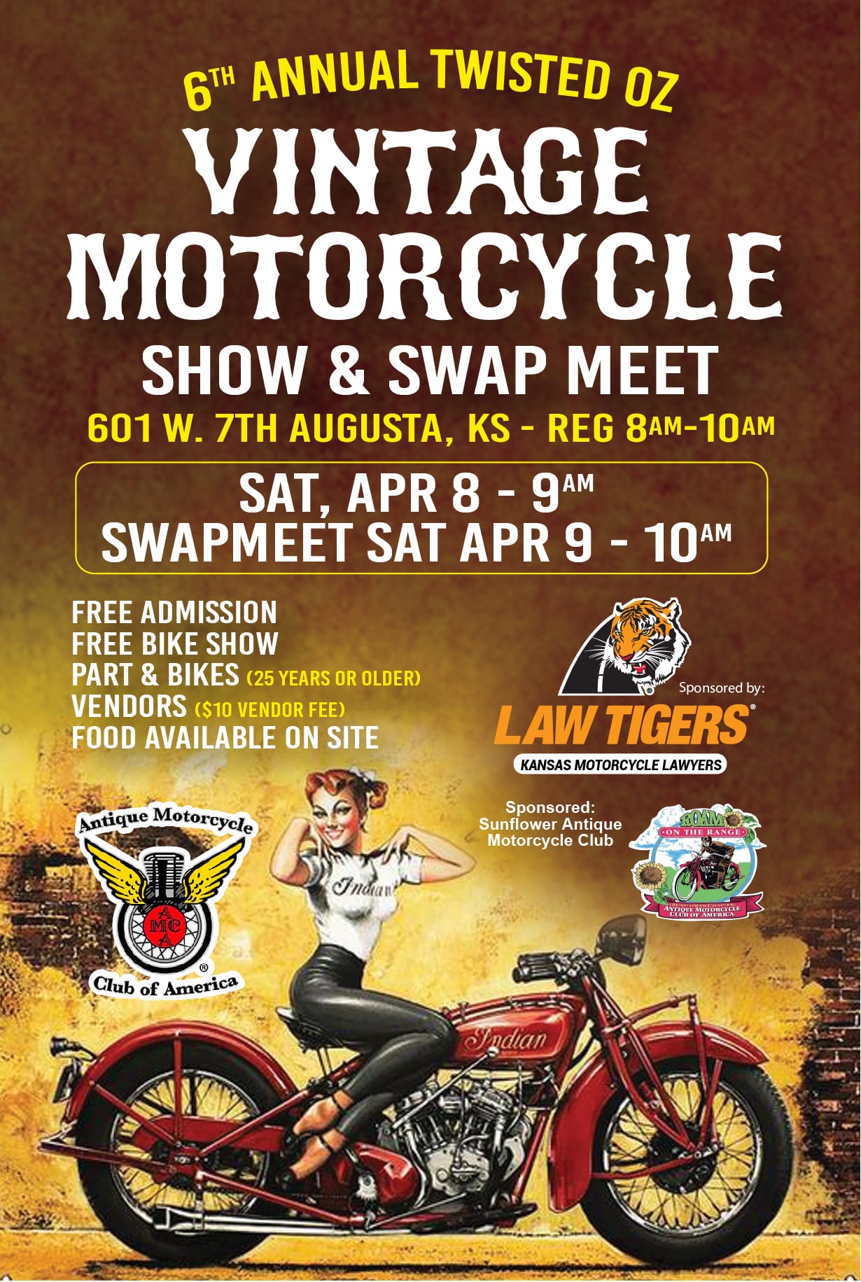6th Annual Twisted OZ Vintage Motorcycle Show & Swap Meet Motorcycle