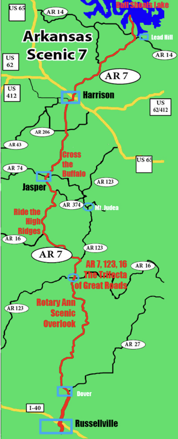 Arkansas Scenic 7 - Motorcycle Destinations