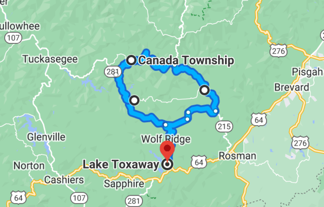 Lake Toxaway Loop - Motorcycle Destinations